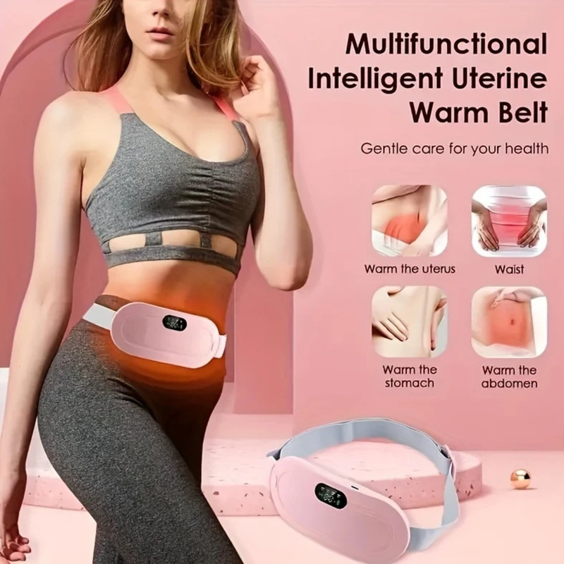 Heating Pad for Period Cramps Relief with Heat & Massage Belt
