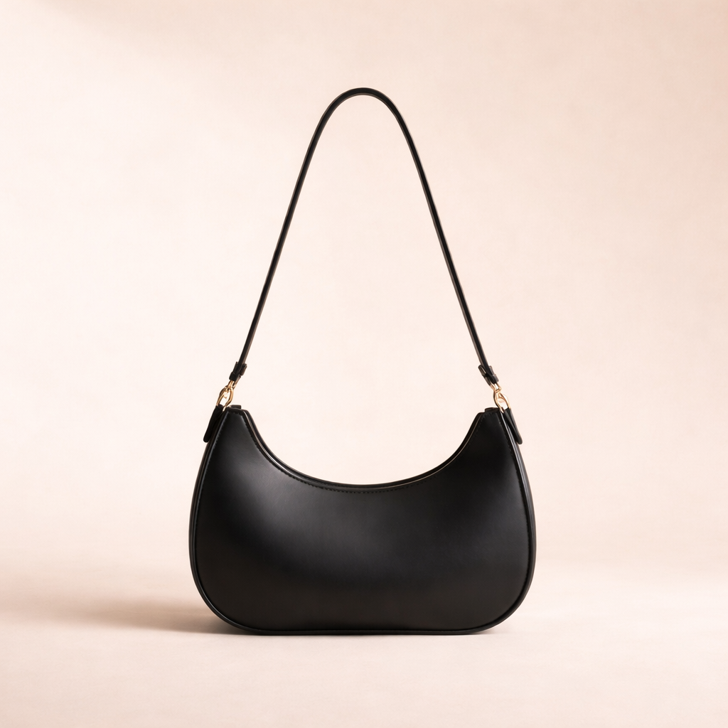 Crescent Moon Bag Black