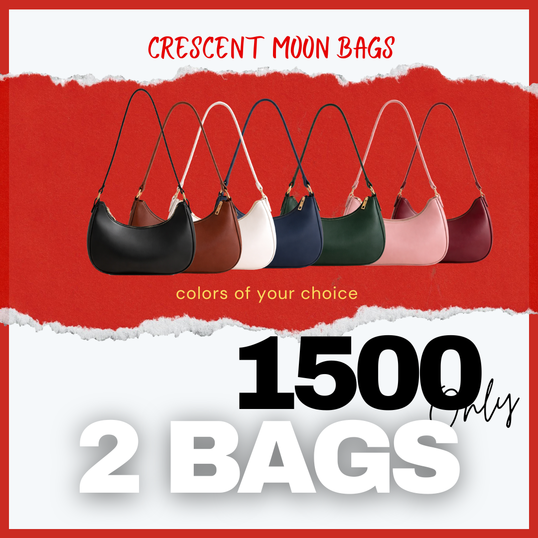 2 Bags Deal - Crescent Moon Bags